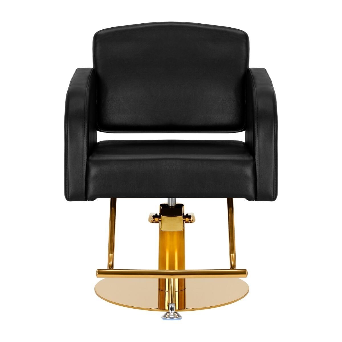 Professional hairdressing chair GABBIANO TURIN, black with gold details 1