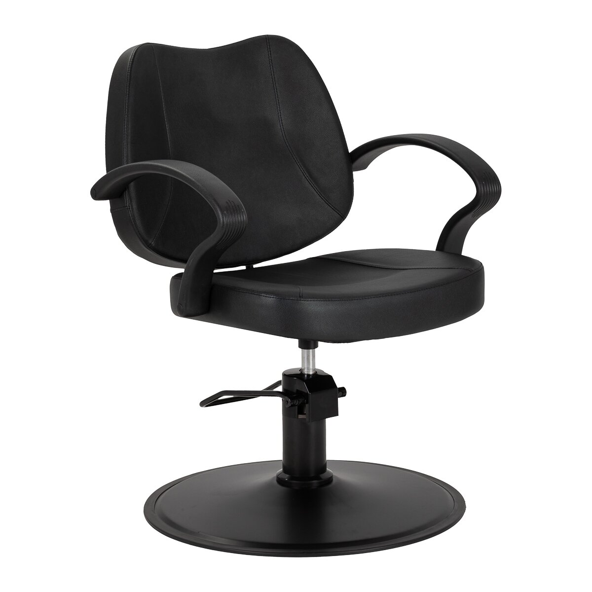 Profesionali kirpyklos kėdė HAIR SYSTEM A055B, juodos spalvos
