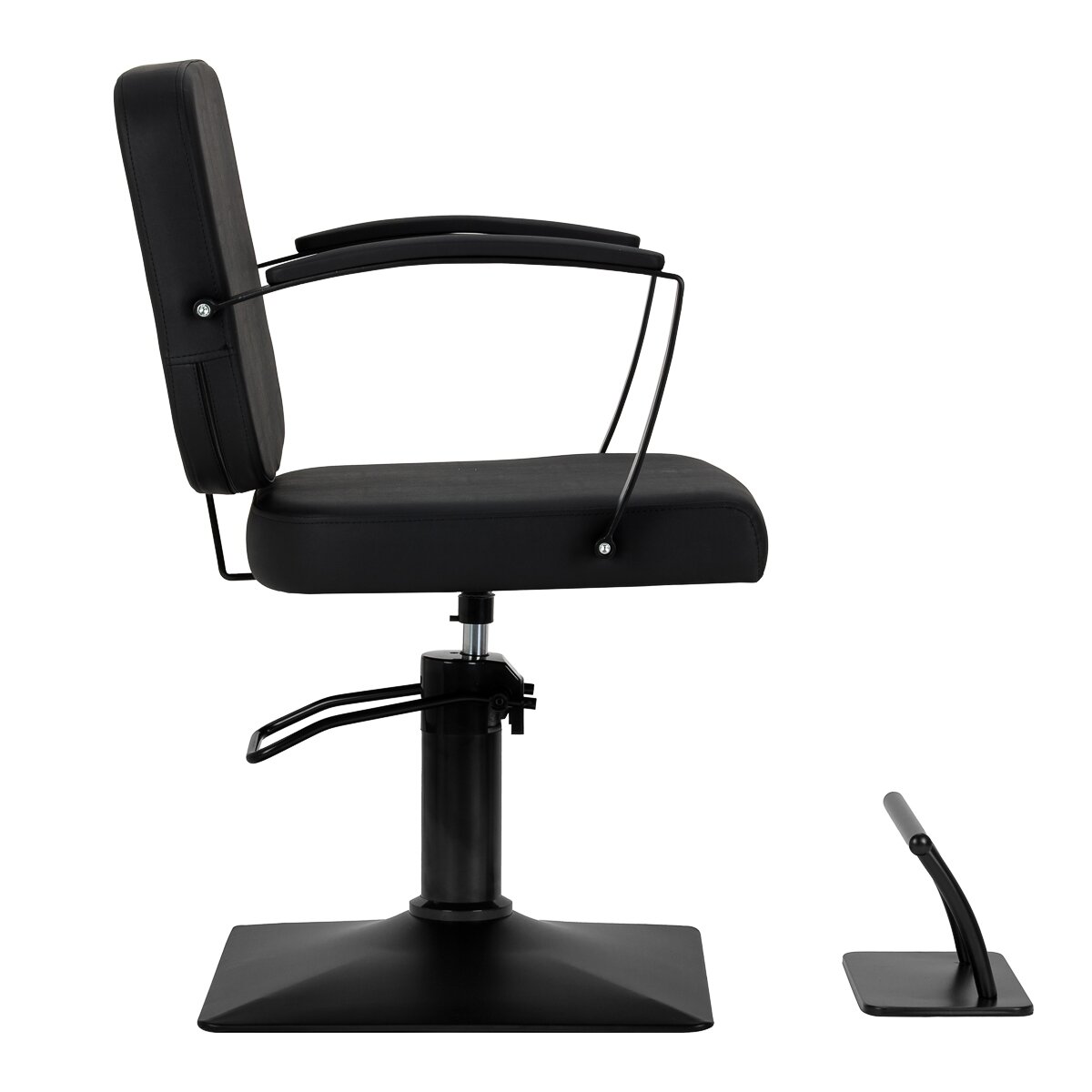 Profesionali kirpyklos kėdė HAIR SYSTEM EDGE, juodos spalvos 2