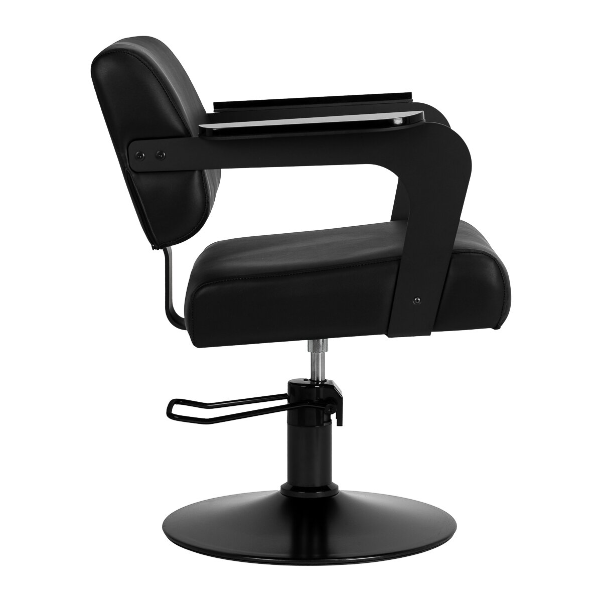 Profesionali kirpyklos kėdė HAIR SYSTEM, juodos spalvos 2