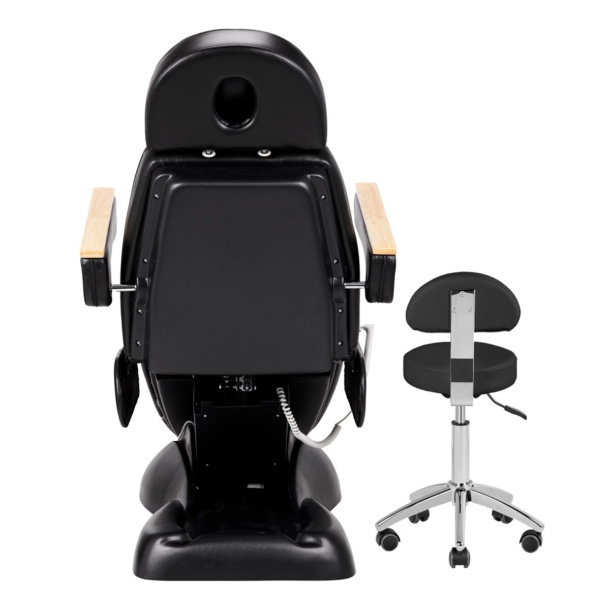 Profesionali kosmetolgonė lova grožio salonams SILLON LUX 273B + meistro kėdutė №304 juodos spalvos 8 Profesionali kosmetolgonė lova grožio salonams SILLON LUX 273B + meistro kėdutė №304 juodos spalvos 8