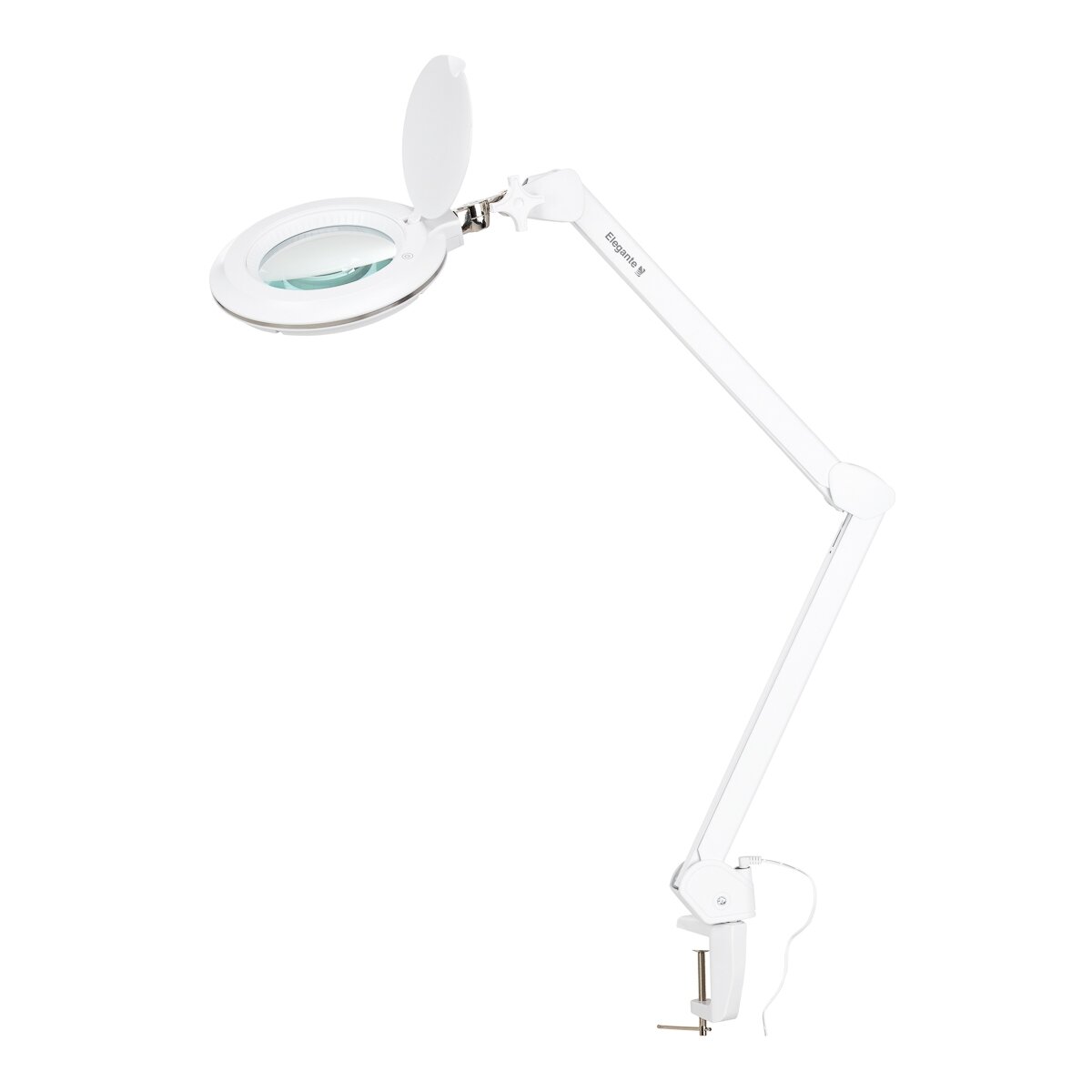 Professional cosmetic LED lamp - magnifier ELEGANTE 6031, surface-mounted, white