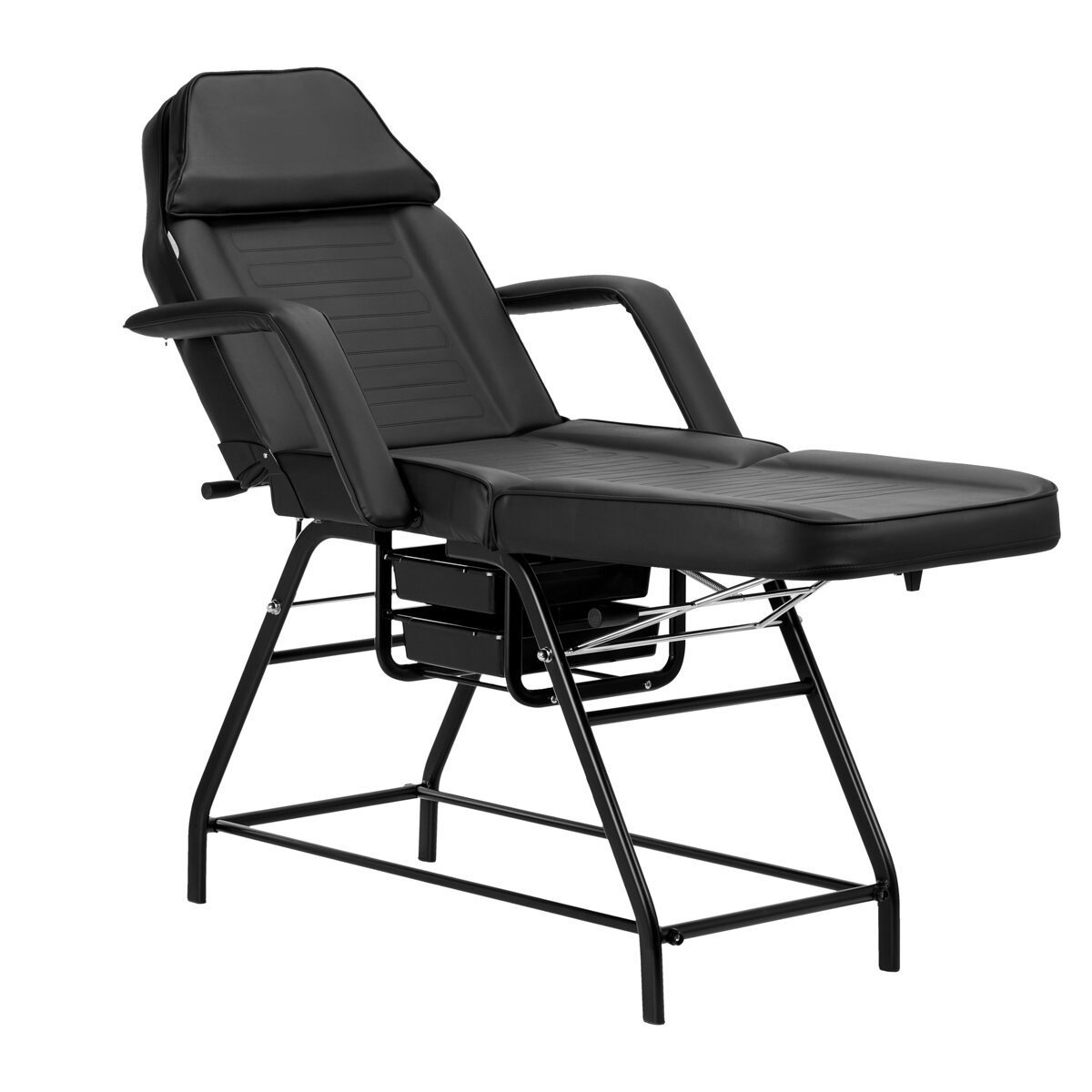 Cosmetic chair 557A with cuvettes black 1 Cosmetic chair 557A with cuvettes black 1