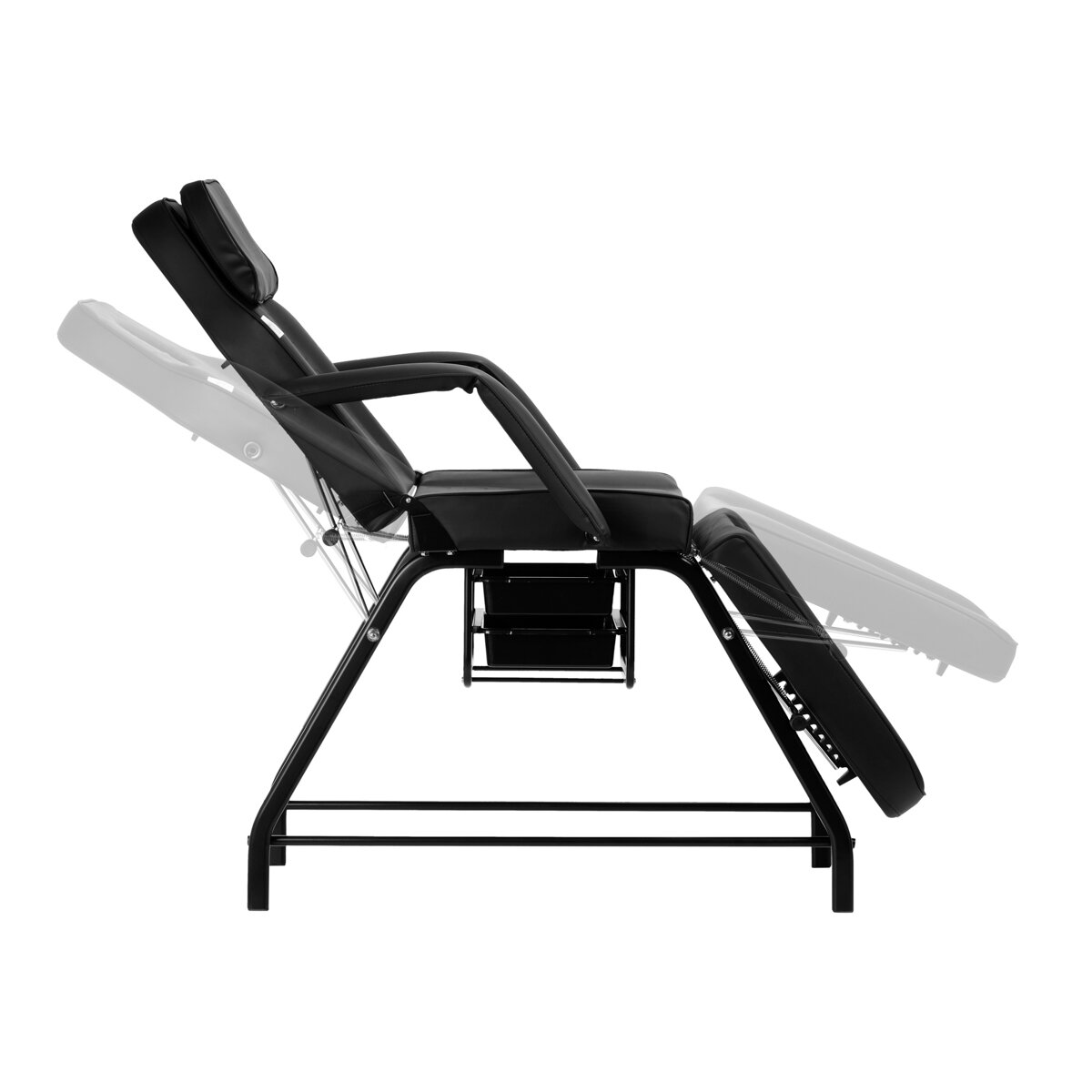 Cosmetic chair 557A with cuvettes black 5 Cosmetic chair 557A with cuvettes black 5