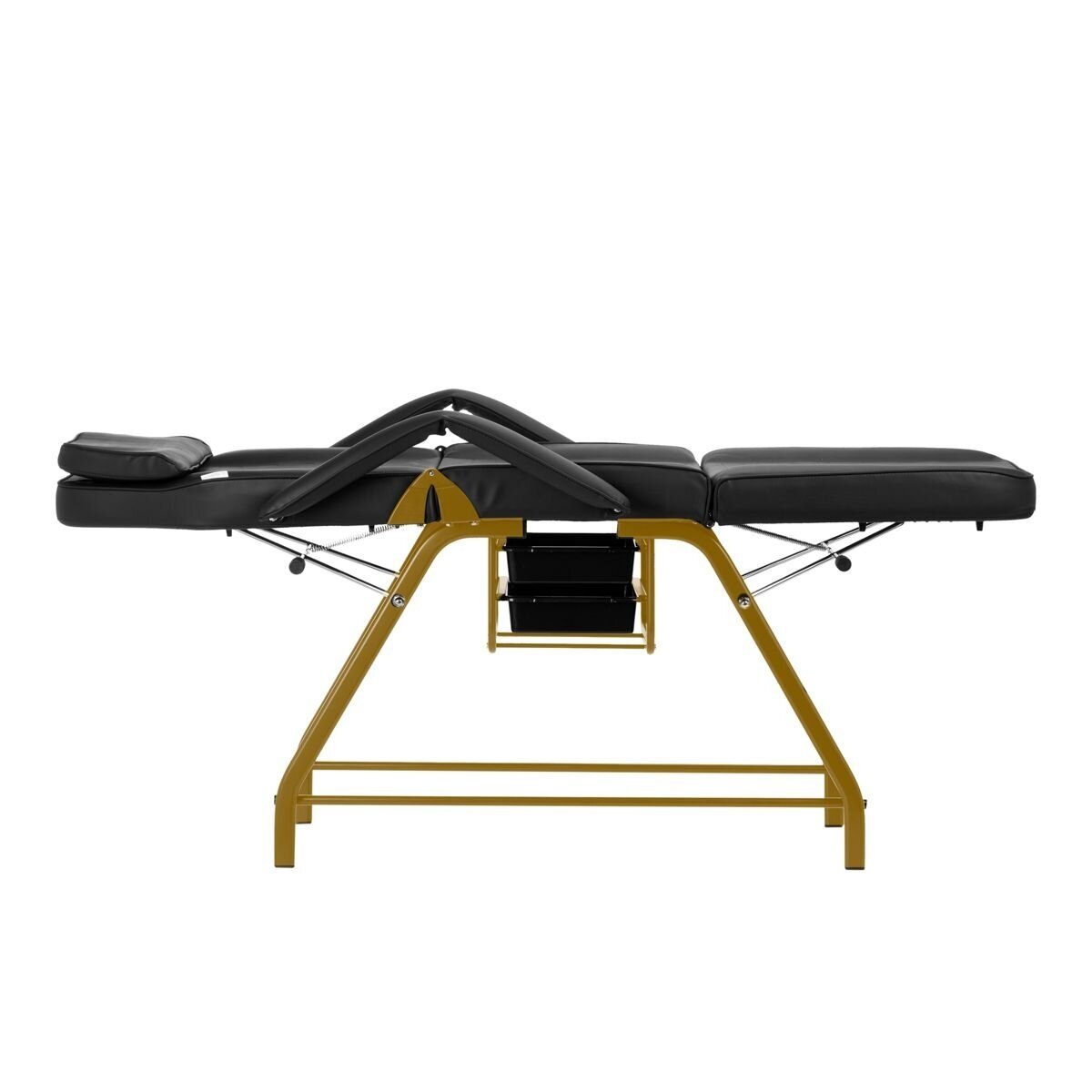 Professional cosmetology bed-chair for beauty procedures 557G, black and gold color 6 Professional cosmetology bed-chair for beauty procedures 557G, black and gold color 6