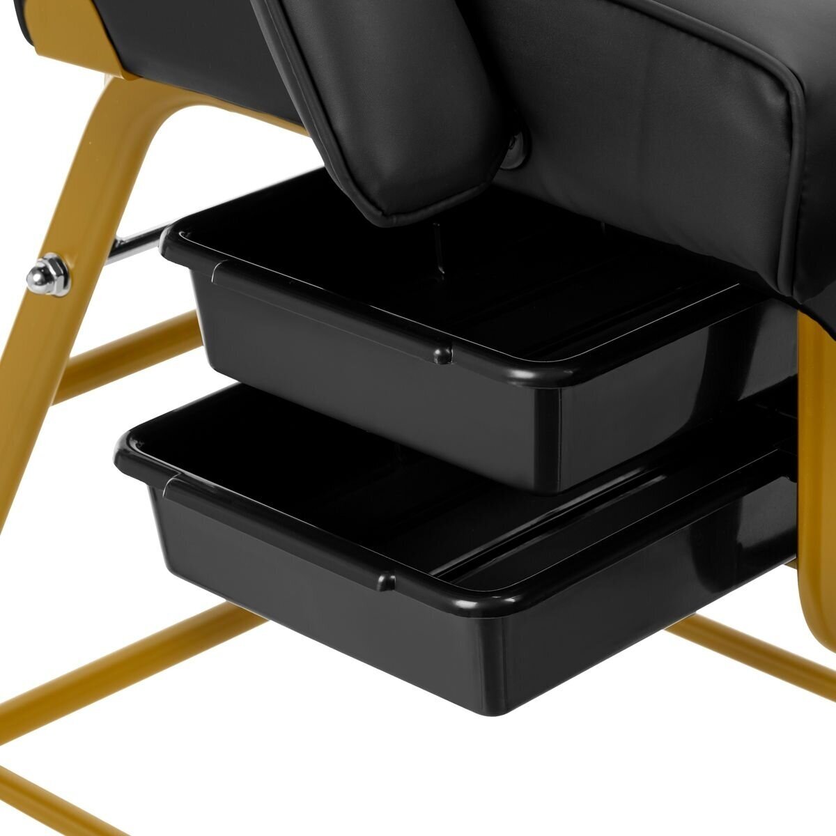 Professional cosmetology bed-chair for beauty procedures 557G, black and gold color 8 Professional cosmetology bed-chair for beauty procedures 557G, black and gold color 8