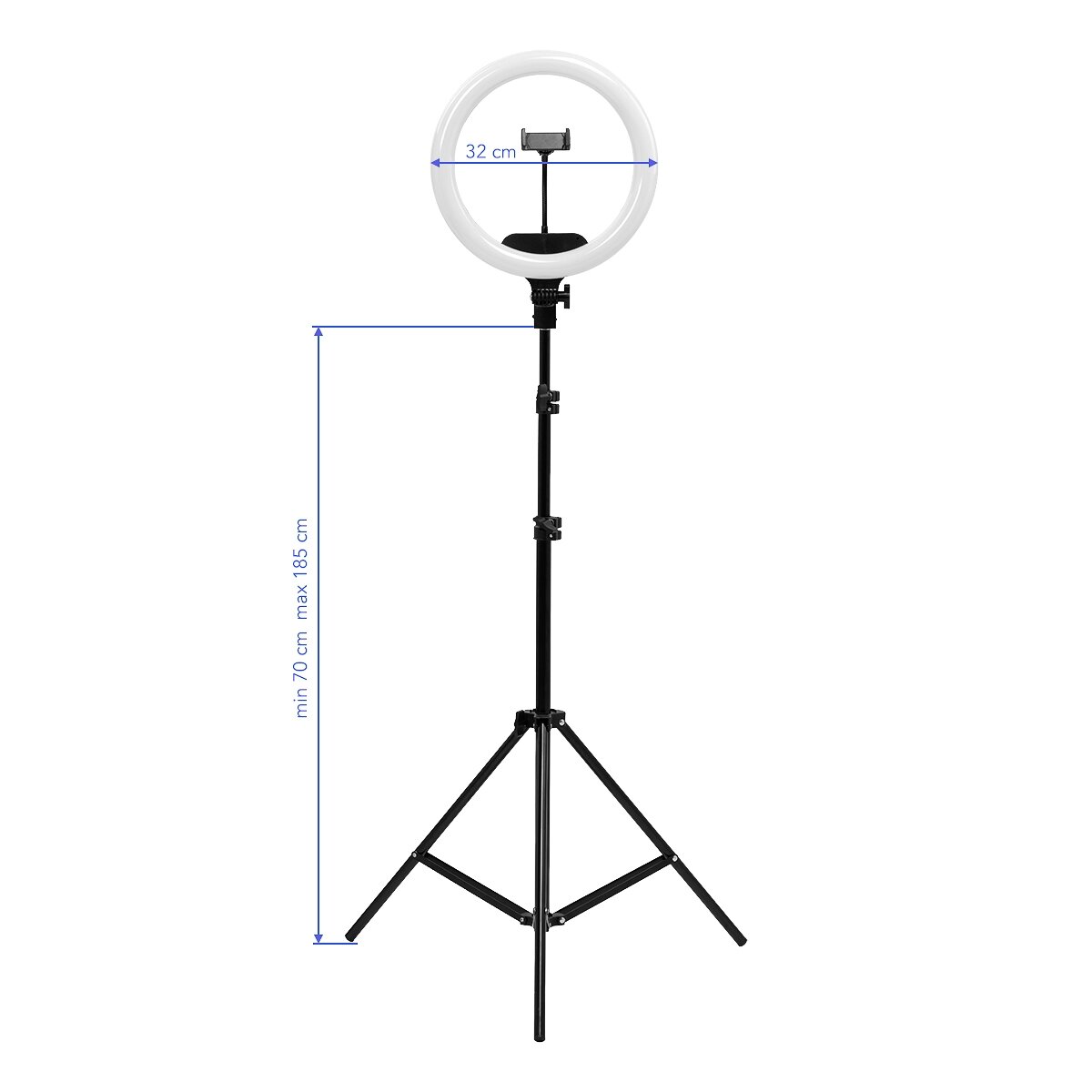 Profesionali makiažo lempa RING LIGHT 13"" LED su stovu, 36W 15 Profesionali makiažo lempa RING LIGHT 13"" LED su stovu, 36W 15