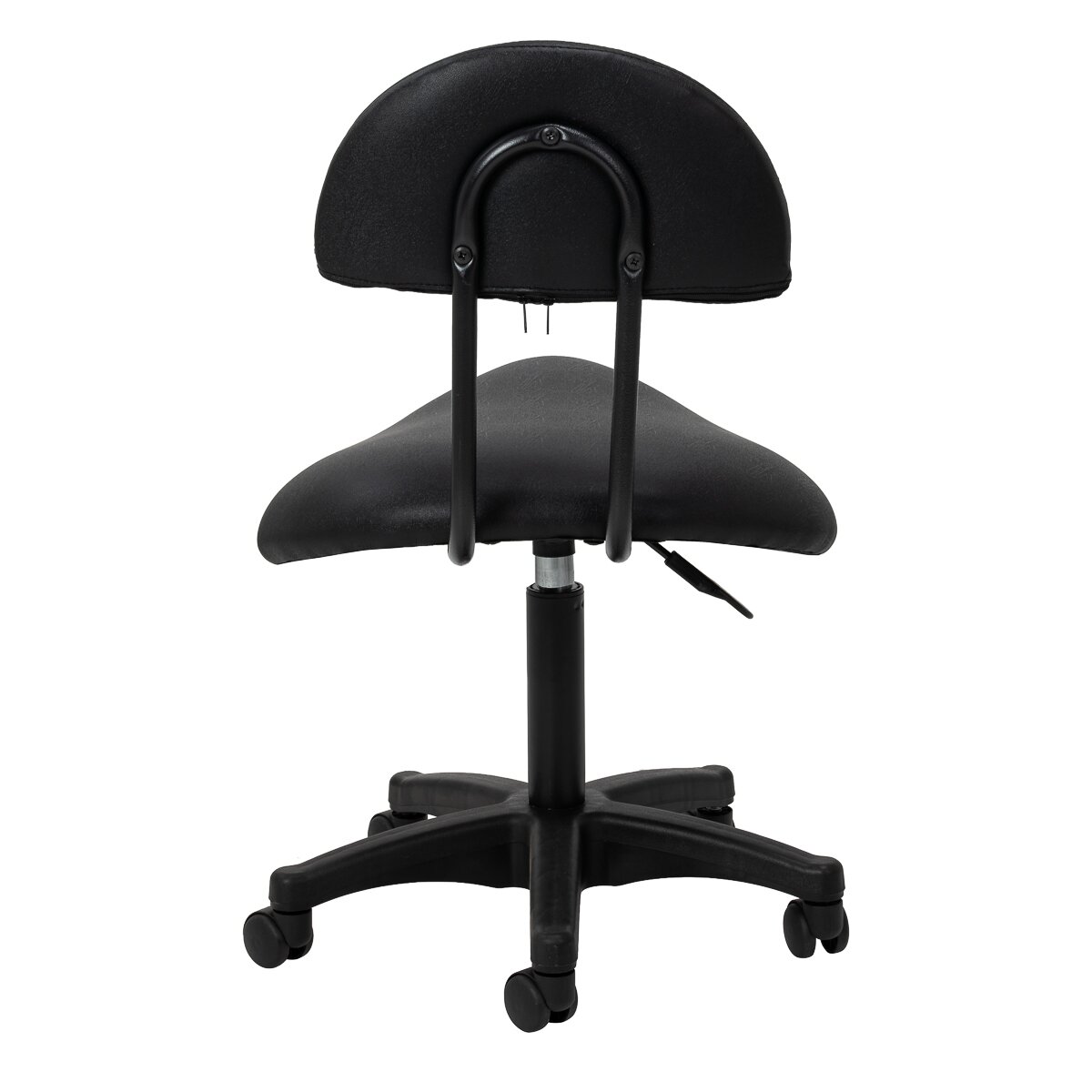 Professional master chair-saddle for beauticians 6001, black with black base 3