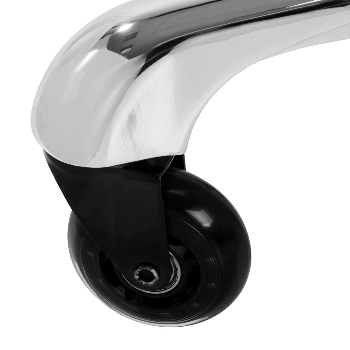 Profesionali meistro kėdutė kosmetologams bei grožio salonams FINE SILVER ROLL SPEED, chromo spalvos 6 Profesionali meistro kėdutė kosmetologams bei grožio salonams FINE SILVER ROLL SPEED, chromo spalvos 6