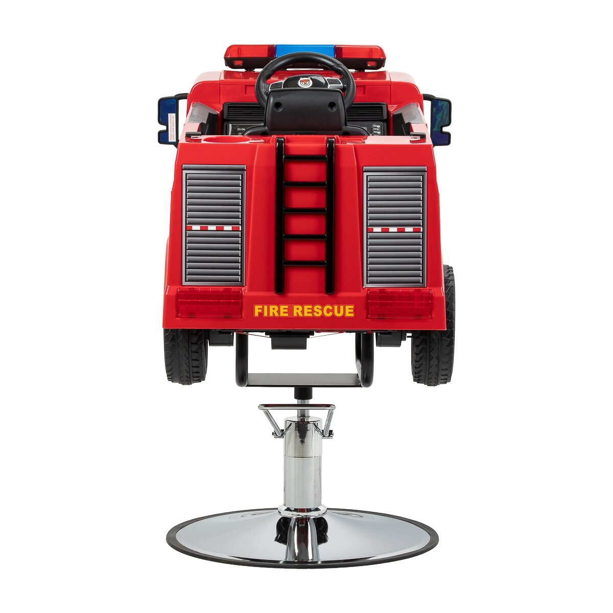 Profesionali vaikiška kėdė kirpykloms GABBIANO FIRE ENGINE, raudonos spalvos 4
