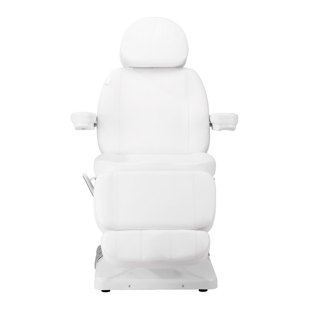 Profesionalus elektrinis gultas-lova kosmetologams SILLON LUXURY (3 varikliai + valdymas pedalais), baltos spalvos 1 Profesionalus elektrinis gultas-lova kosmetologams SILLON LUXURY (3 varikliai + valdymas pedalais), baltos spalvos 1
