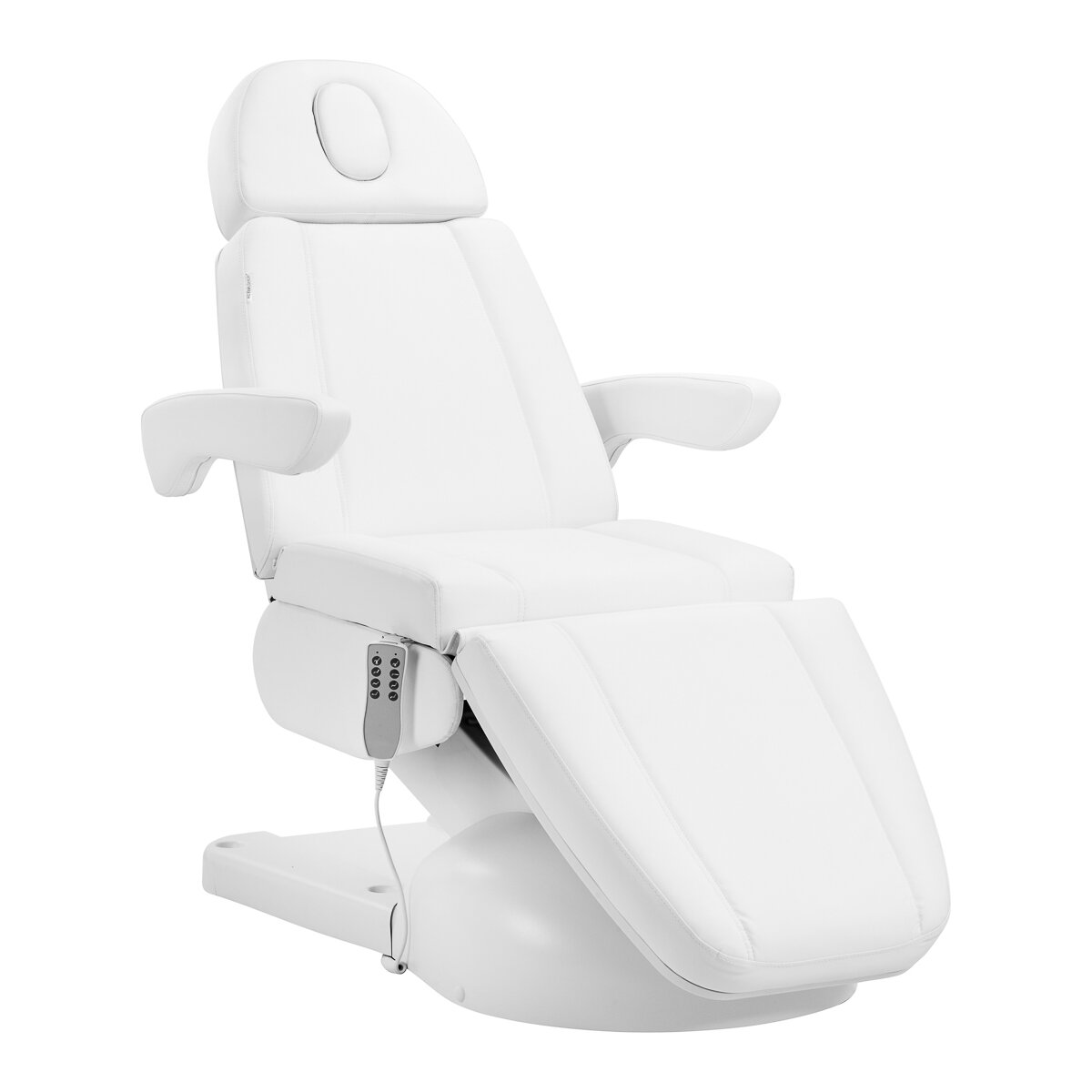 Professional electric cot bed with cradle AZZURRO LUX, white