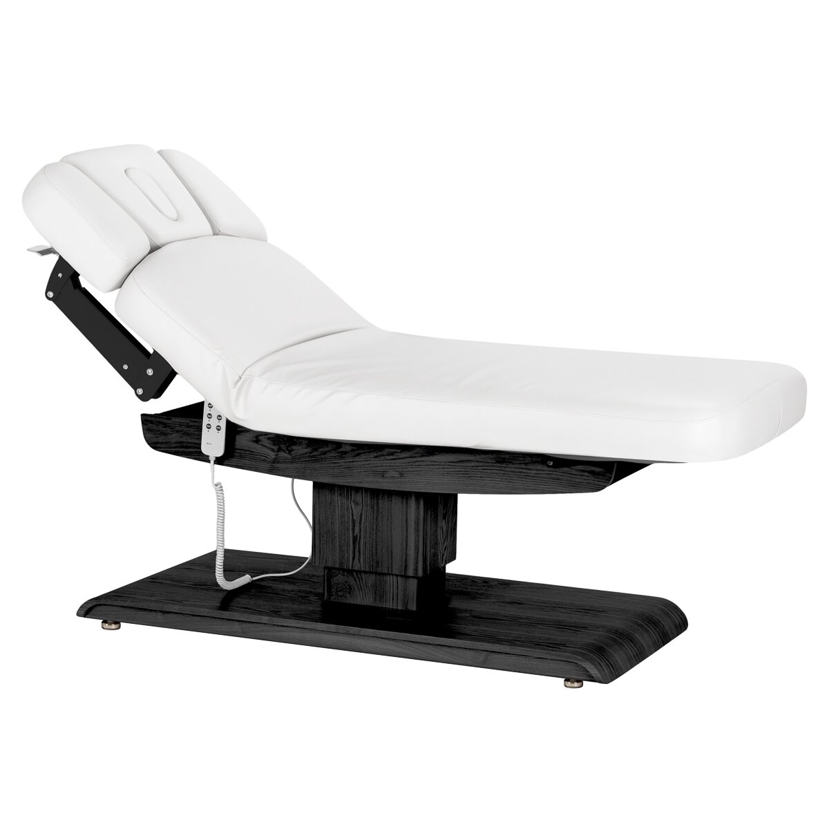 Profesionalus elektrinis masažo ir SPA gultas SILLON RELAX, baltos spalvos su juodu pagrindu 1 Profesionalus elektrinis masažo ir SPA gultas SILLON RELAX, baltos spalvos su juodu pagrindu 1
