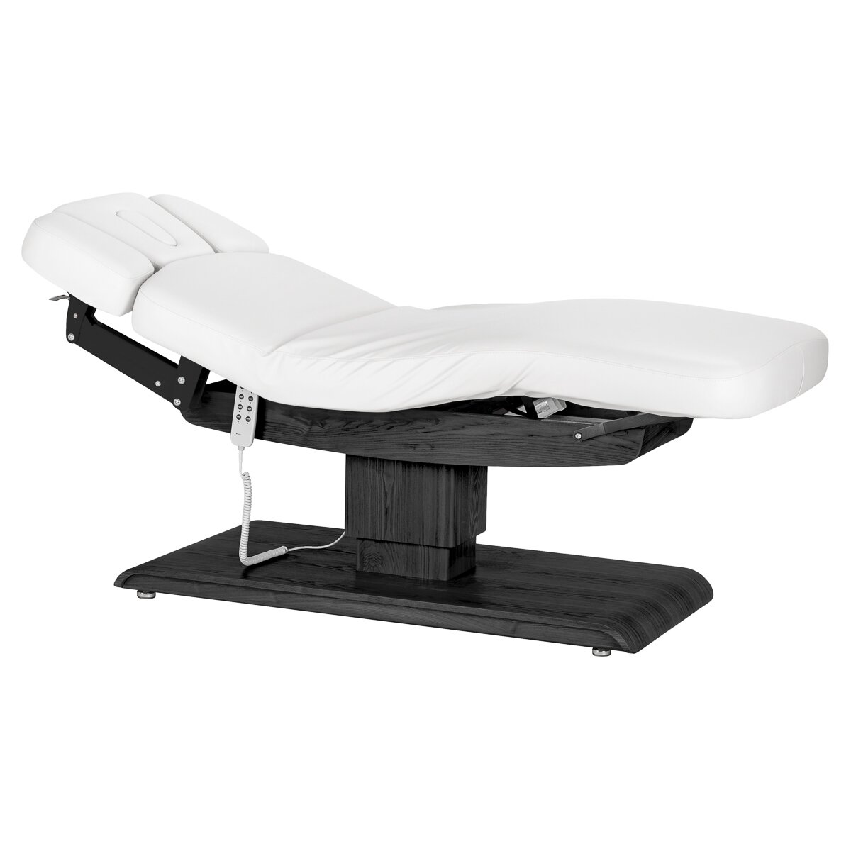 Profesionalus elektrinis masažo ir SPA gultas SILLON RELAX, baltos spalvos su juodu pagrindu Profesionalus elektrinis masažo ir SPA gultas SILLON RELAX, baltos spalvos su juodu pagrindu
