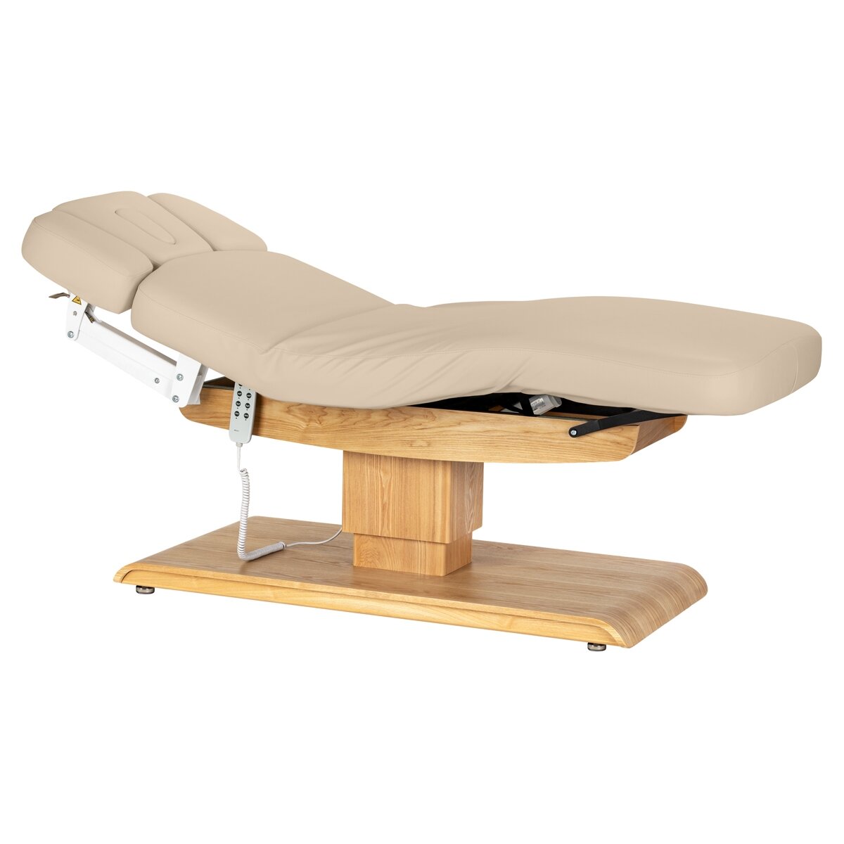 Profesionalus elektrinis masažo ir SPA gultas SILLON RELAX, smėlio spalvos su šviesiu pagrindu