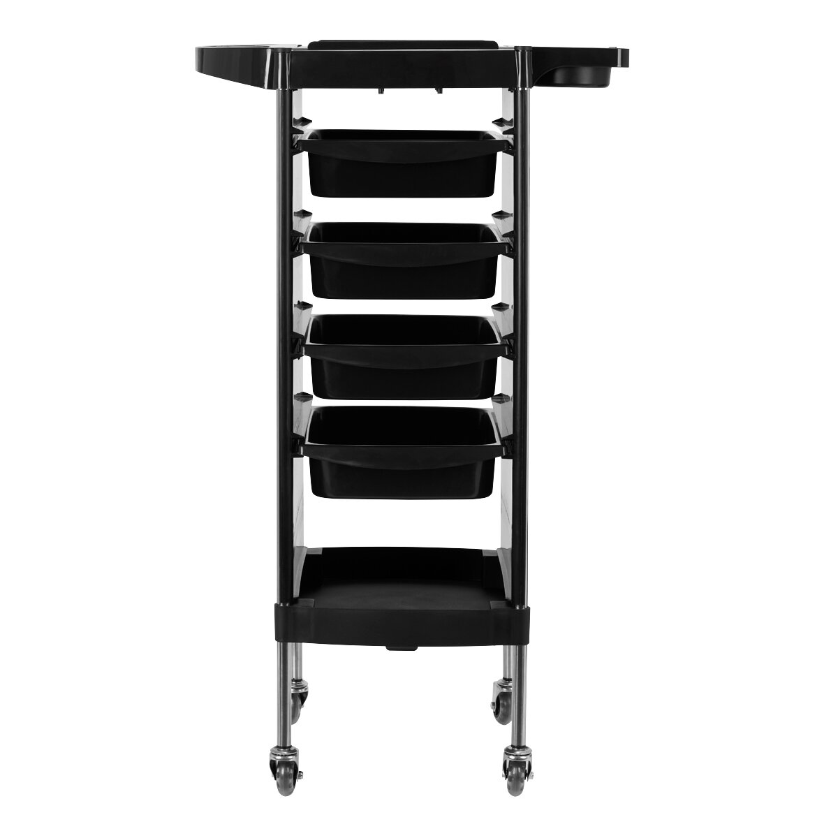 Professional hairdressers trolley GABBIANO X11-9 GRAPHICS, black color 2 Professional hairdressers trolley GABBIANO X11-9 GRAPHICS, black color 2