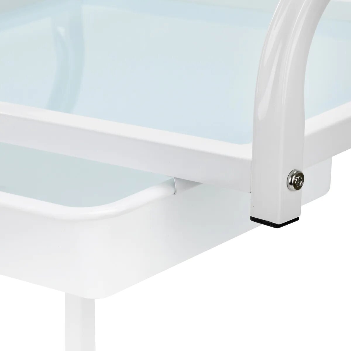 Professional cosmetology trolley BASIC 121, white color 5 Professional cosmetology trolley BASIC 121, white color 5
