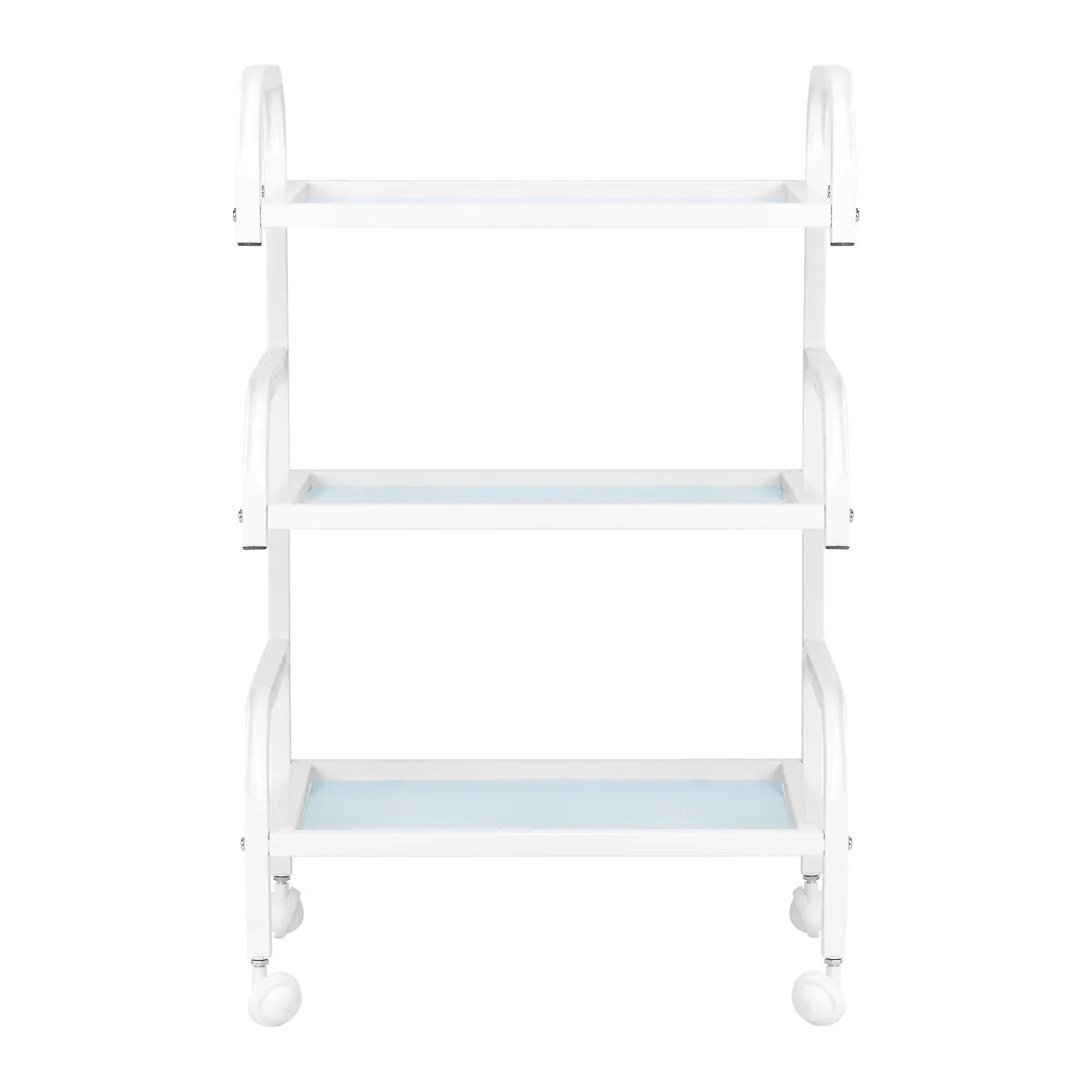 Professional cosmetology trolley BASIC 122, white color 1