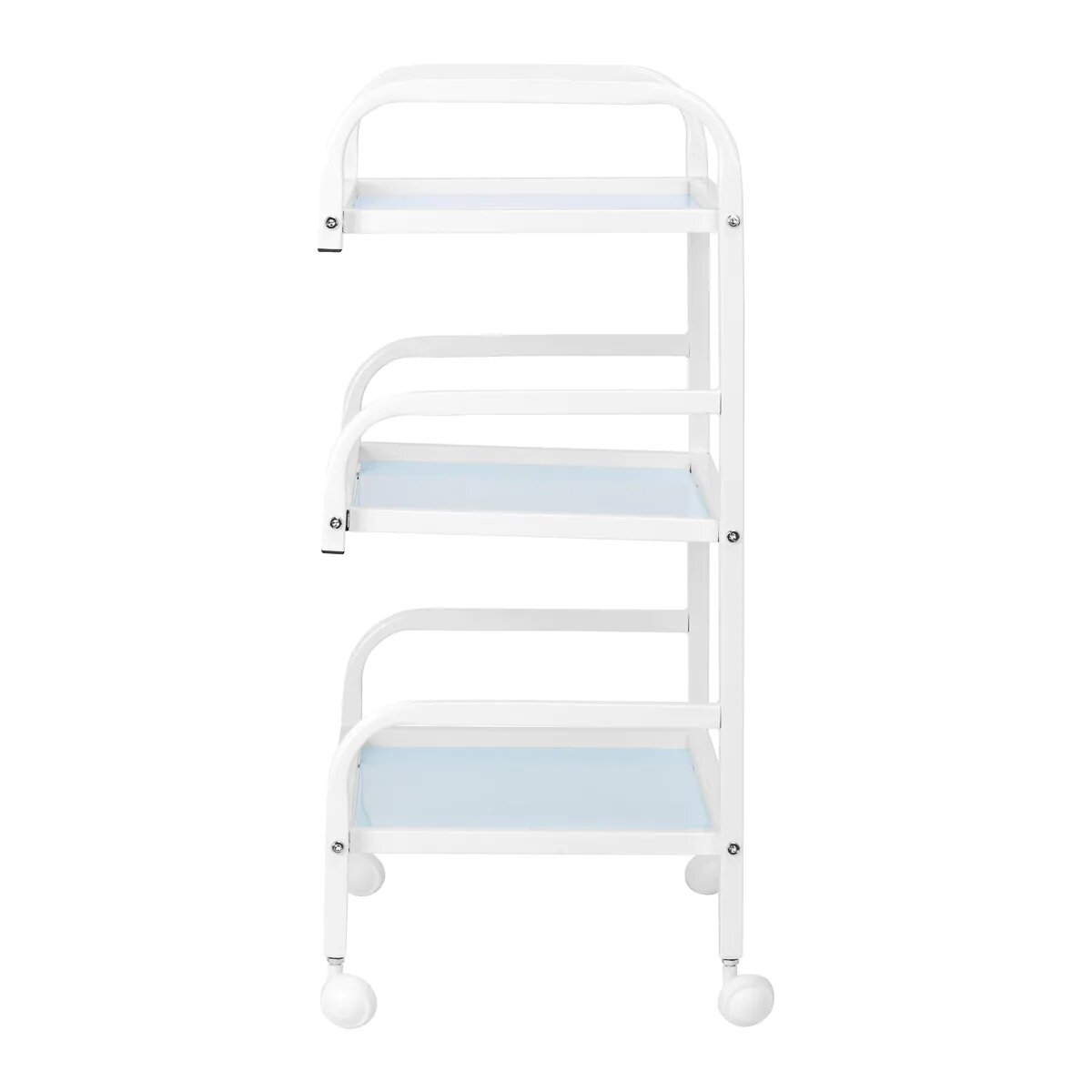 Professional cosmetology trolley BASIC 122, white color 2 Professional cosmetology trolley BASIC 122, white color 2
