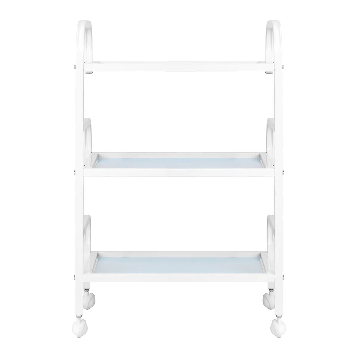 Professional cosmetology trolley BASIC 122, white color 3