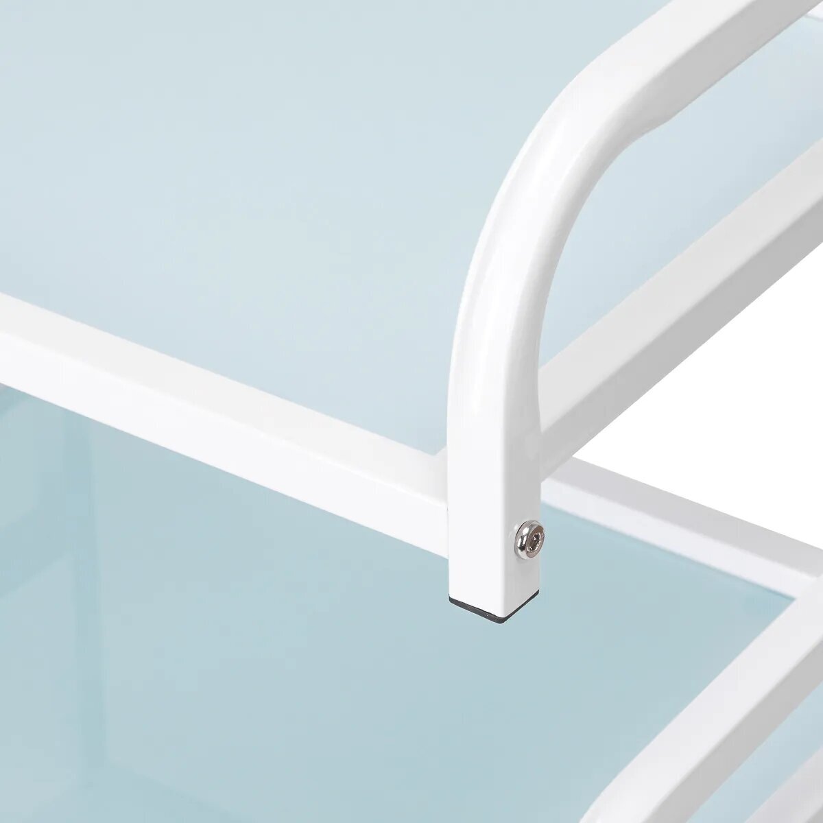 Professional cosmetology trolley BASIC 122, white color 4