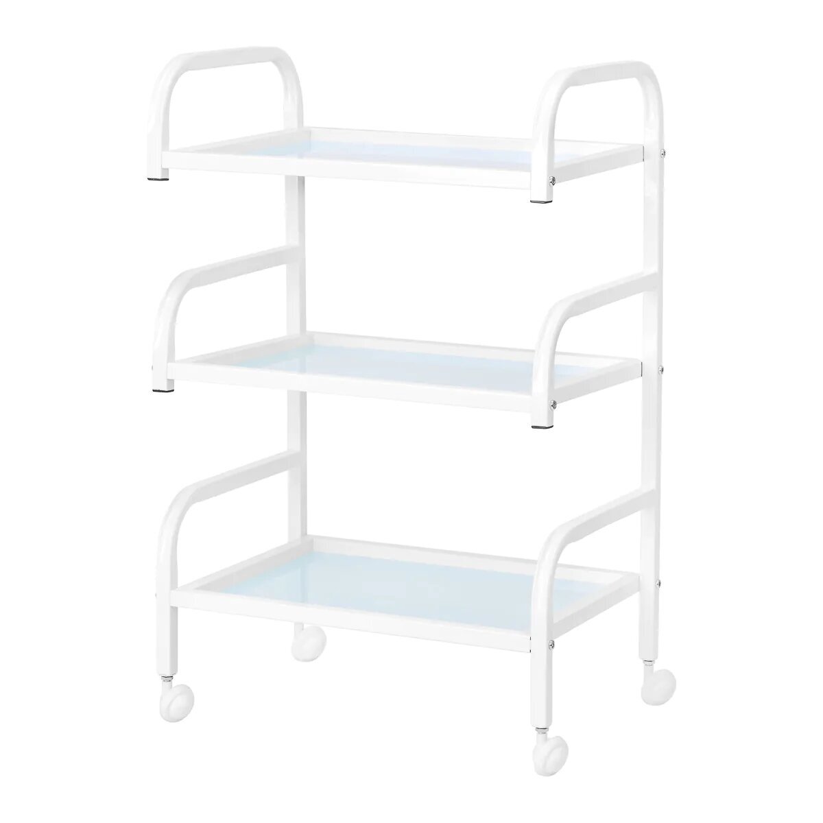 Professional cosmetology trolley BASIC 122, white color