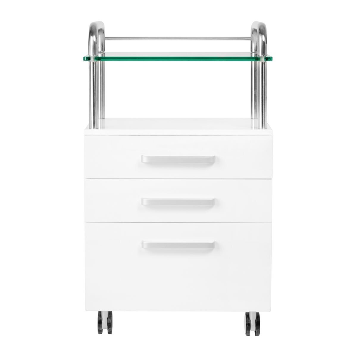 Professional cosmetic trolley for podological procedures 6053, white color 1 Professional cosmetic trolley for podological procedures 6053, white color 1
