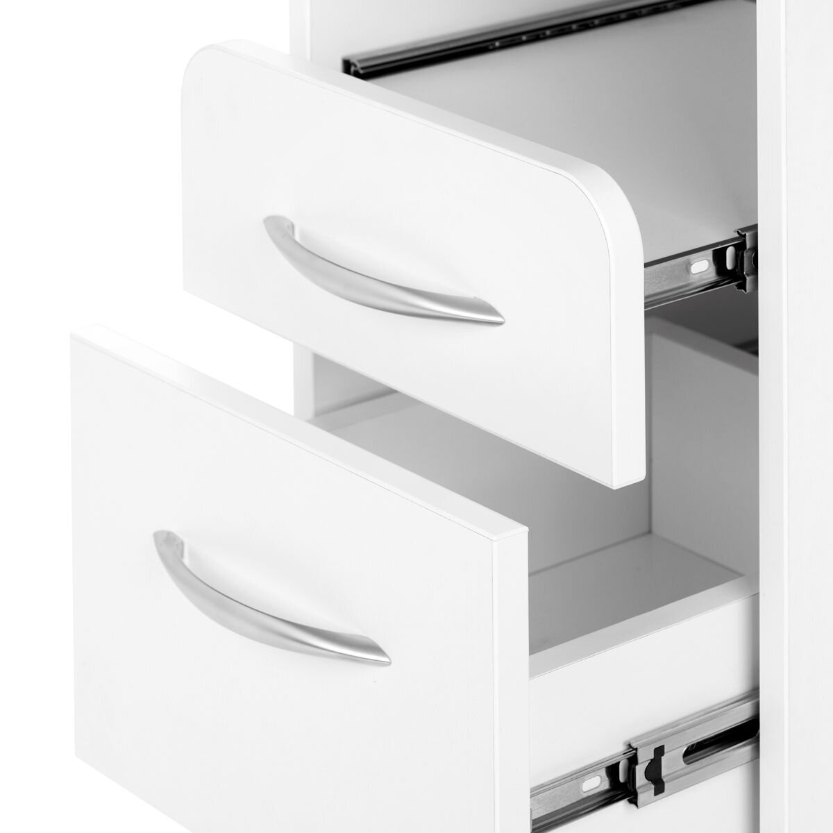 Professional cosmetology cart-cabinet with place for tool sterilizer MINI 969, white color 4 Professional cosmetology cart-cabinet with place for tool sterilizer MINI 969, white color 4