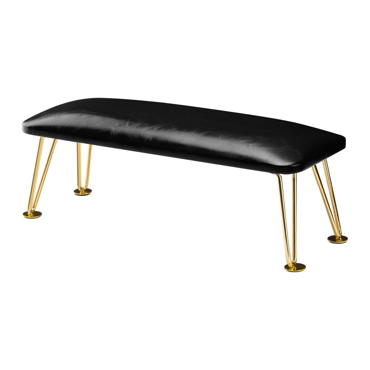 Professional armrest for manicure 6M, black/gold color Professional armrest for manicure 6M, black/gold color