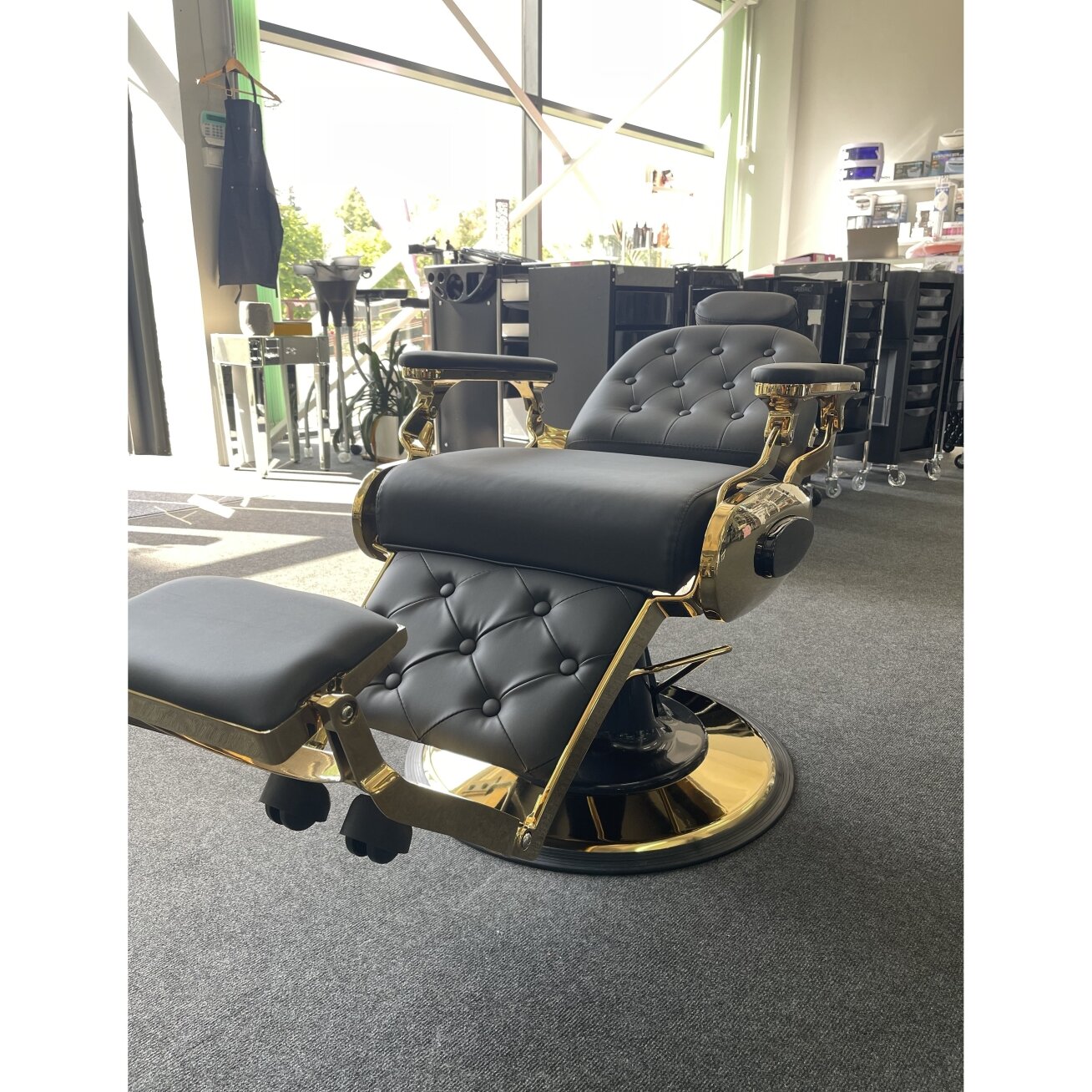 Professional barbers and beauty salons haircut chair GABBIANO FRANSESCO, black color 14 Professional barbers and beauty salons haircut chair GABBIANO FRANSESCO, black color 14