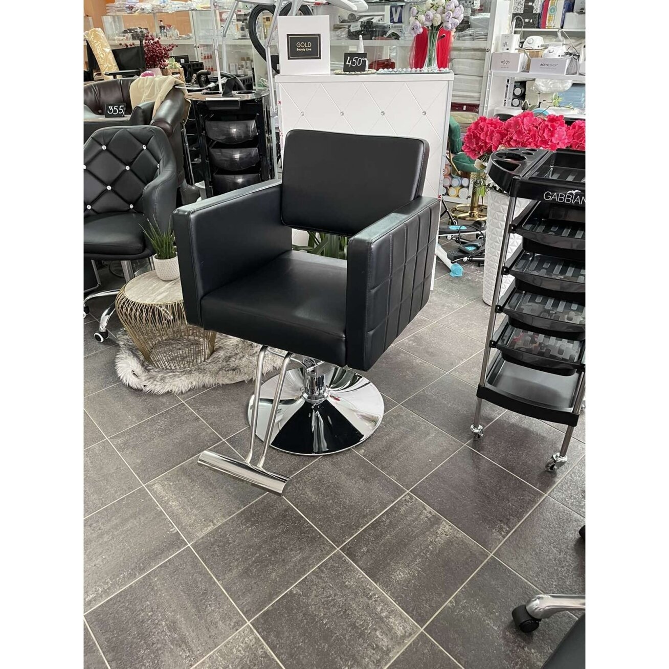 Profesionali kirpyklos kėdė HAIR SYSTEM HS33, juodos spalvos 5 Profesionali kirpyklos kėdė HAIR SYSTEM HS33, juodos spalvos 5