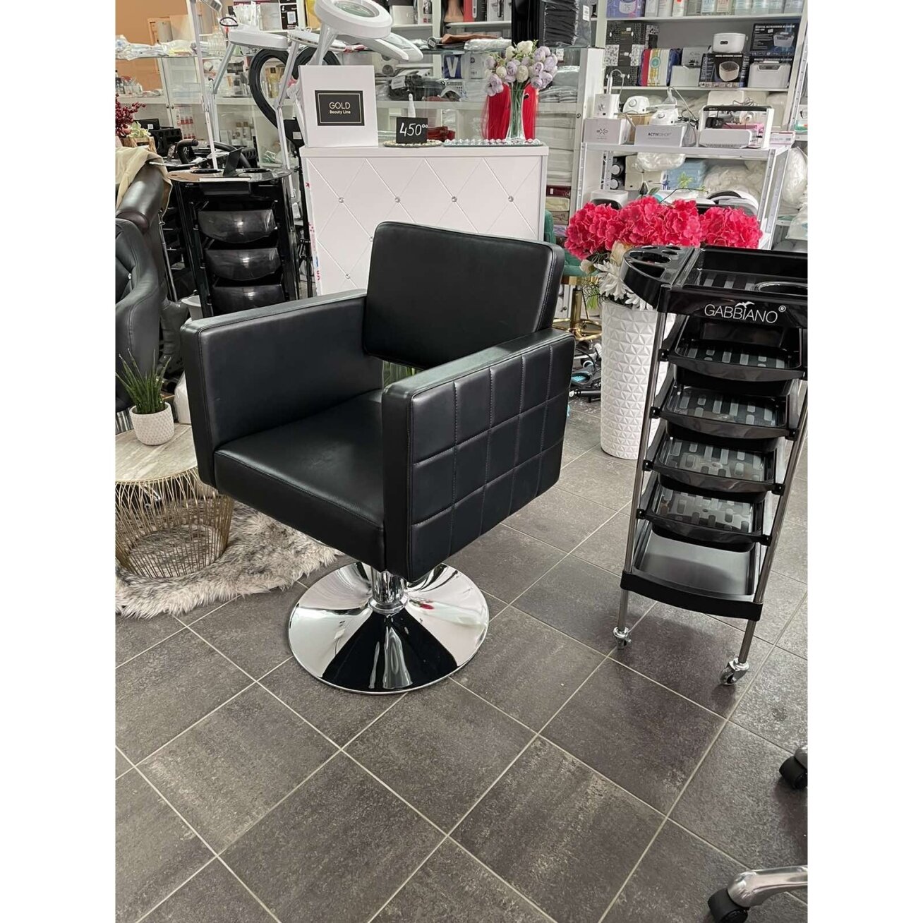 Profesionali kirpyklos kėdė HAIR SYSTEM HS33, juodos spalvos 7 Profesionali kirpyklos kėdė HAIR SYSTEM HS33, juodos spalvos 7