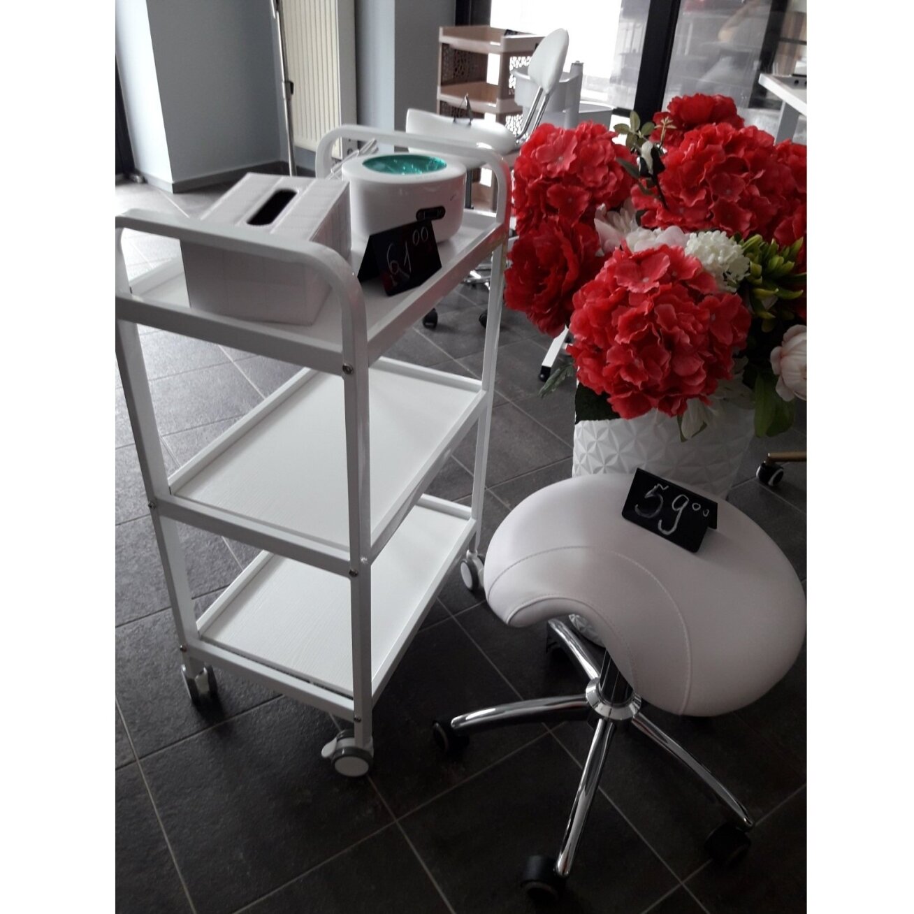 Professional aesthetic cosmetic trolley HS09, white color 6 Professional aesthetic cosmetic trolley HS09, white color 6