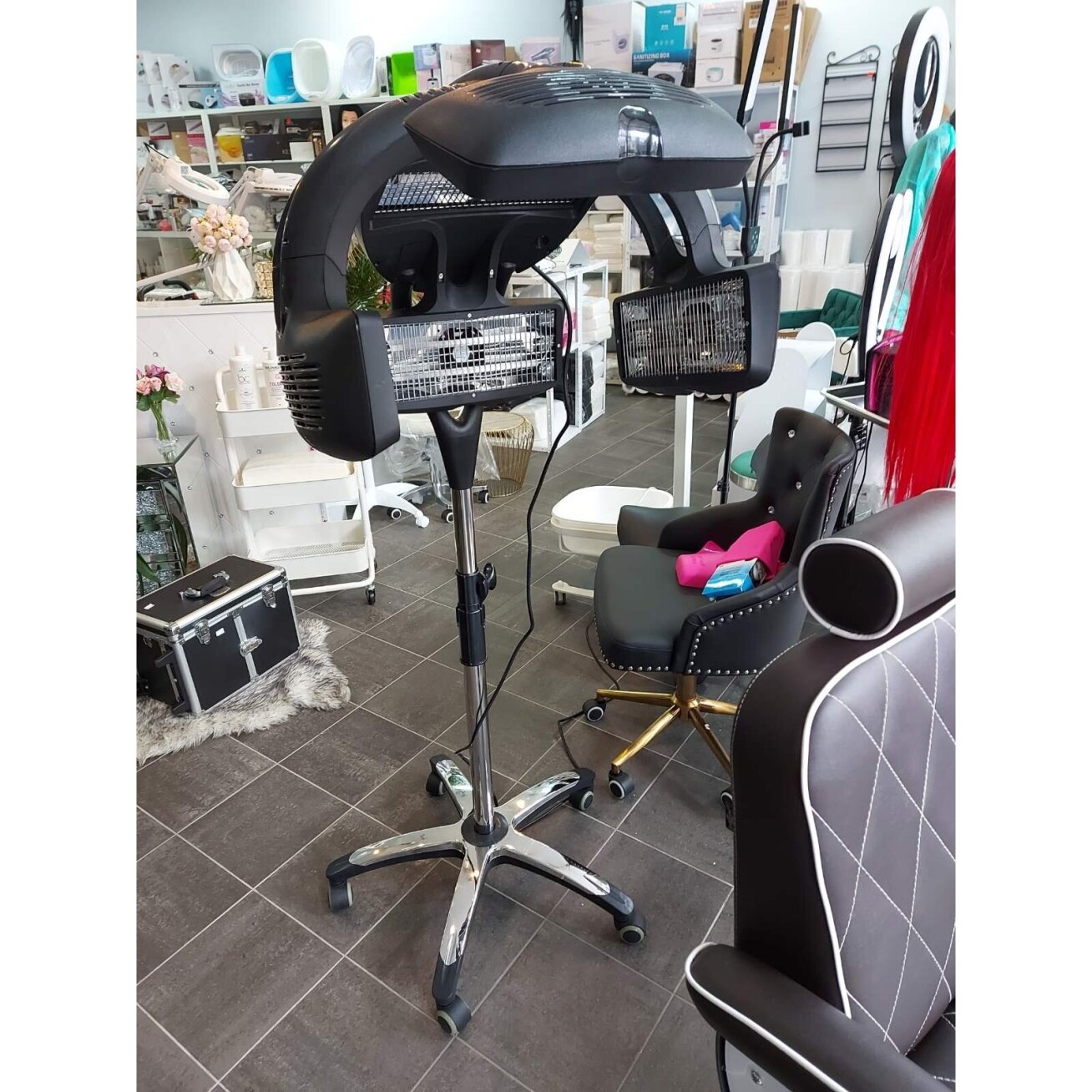 Professional hairdressing infrazone GABBIANO Y-707 with stand, black color 9 Professional hairdressing infrazone GABBIANO Y-707 with stand, black color 9