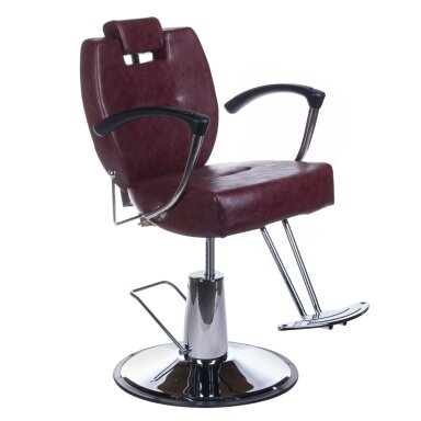 Profesionali barberio kėdė HEKTOR BH-3208, bordo spalvos Profesionali barberio kėdė HEKTOR BH-3208, bordo spalvos