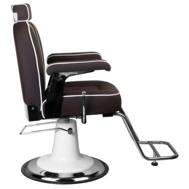 Profesionali barberio kėdė kirpykloms ir grožio salonams GABBIANO AMADEO, rudos spalvos Profesionali barberio kėdė kirpykloms ir grožio salonams GABBIANO AMADEO, rudos spalvos