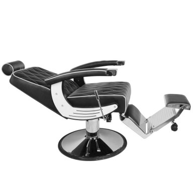 Profesionali barberio kėdė kirpykloms ir grožio salonams GABBIANO IMPERIAL, juodos spalvos Profesionali barberio kėdė kirpykloms ir grožio salonams GABBIANO IMPERIAL, juodos spalvos