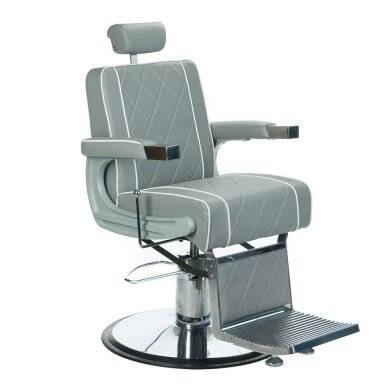 Profesionali barberio kėdė kirpykloms ir grožio salonams ODYS BH-31825M, šviesiai pilka spalva Profesionali barberio kėdė kirpykloms ir grožio salonams ODYS BH-31825M, šviesiai pilka spalva