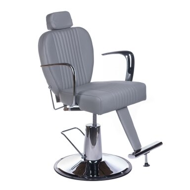 Profesionali barberio kėdė kirpykloms ir grožio salonams OLAF BH-3273, pilkos spalvos Profesionali barberio kėdė kirpykloms ir grožio salonams OLAF BH-3273, pilkos spalvos