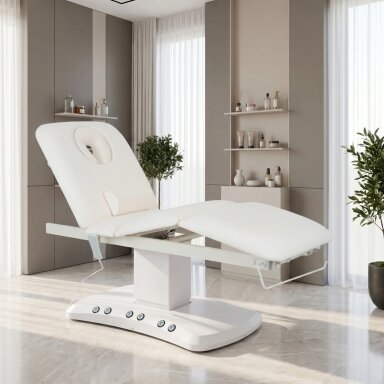 SERENITY ERGO 4 profesionali SPA ir masažo elektrinė lova-gultas su šildymo funkcija,  baltos spalvos