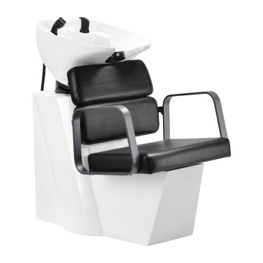 Profesionali galvos plautuvė kirpykloms bei grožio salonams GABBIANO PORTO GREY-BLACK Profesionali galvos plautuvė kirpykloms bei grožio salonams GABBIANO PORTO GREY-BLACK