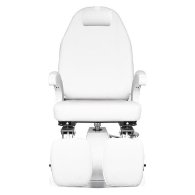 Professional hydraulic podiatric chair for pedicure procedures MOD 112, white color Professional hydraulic podiatric chair for pedicure procedures MOD 112, white color