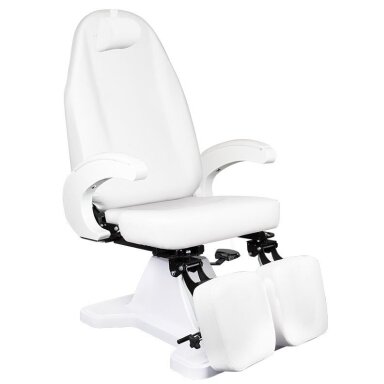 Professional hydraulic podiatric chair for pedicure procedures MOD 112, white color Professional hydraulic podiatric chair for pedicure procedures MOD 112, white color