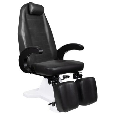 Professional hydraulic podiatric chair for pedicure procedures MOD 112, black color Professional hydraulic podiatric chair for pedicure procedures MOD 112, black color