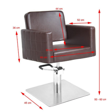 Professional hairdressing chair GABBIANO ANKARA, brown color Professional hairdressing chair GABBIANO ANKARA, brown color