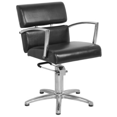 Professional barber chair GABBIANO BRUKSELA, black color Professional barber chair GABBIANO BRUKSELA, black color