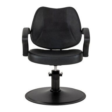 Profesionali kirpyklos kėdė HAIR SYSTEM A055B, juodos spalvos