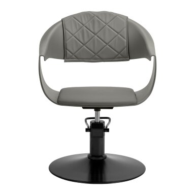 Profesionali kirpyklos kėdė HAIR SYSTEM HALO, pilkos spalvos