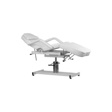 Professional cosmetology hydraulic bed/bed A 210C PEDI, white with adjustable seat angle Professional cosmetology hydraulic bed/bed A 210C PEDI, white with adjustable seat angle