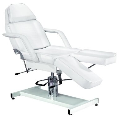 Professional cosmetology hydraulic bed/bed A 210C PEDI, white with adjustable seat angle Professional cosmetology hydraulic bed/bed A 210C PEDI, white with adjustable seat angle